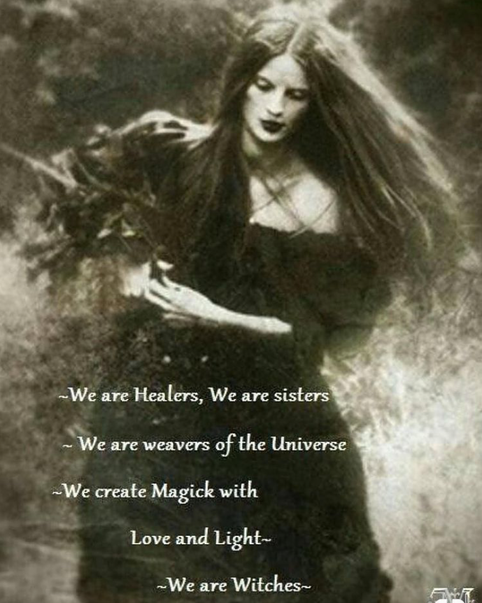 sorcière dans la nature